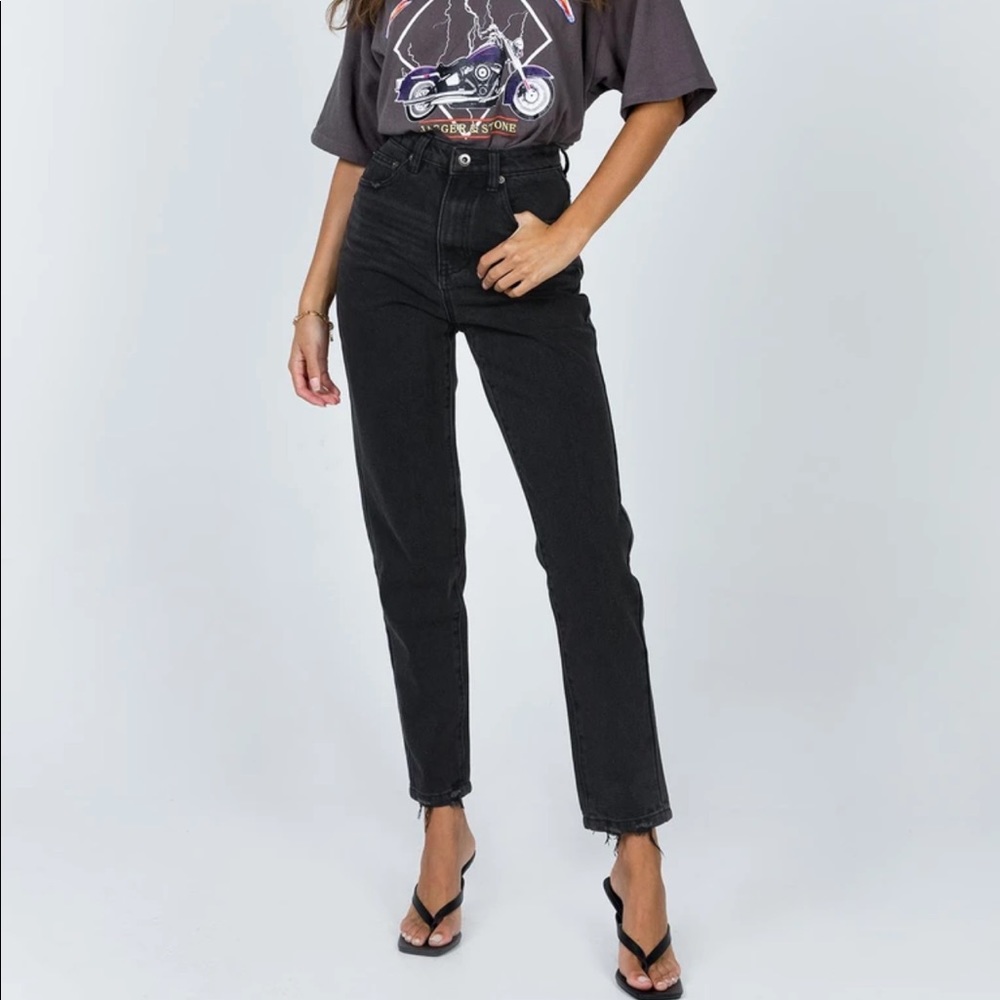 Black Straight Leg Jeans